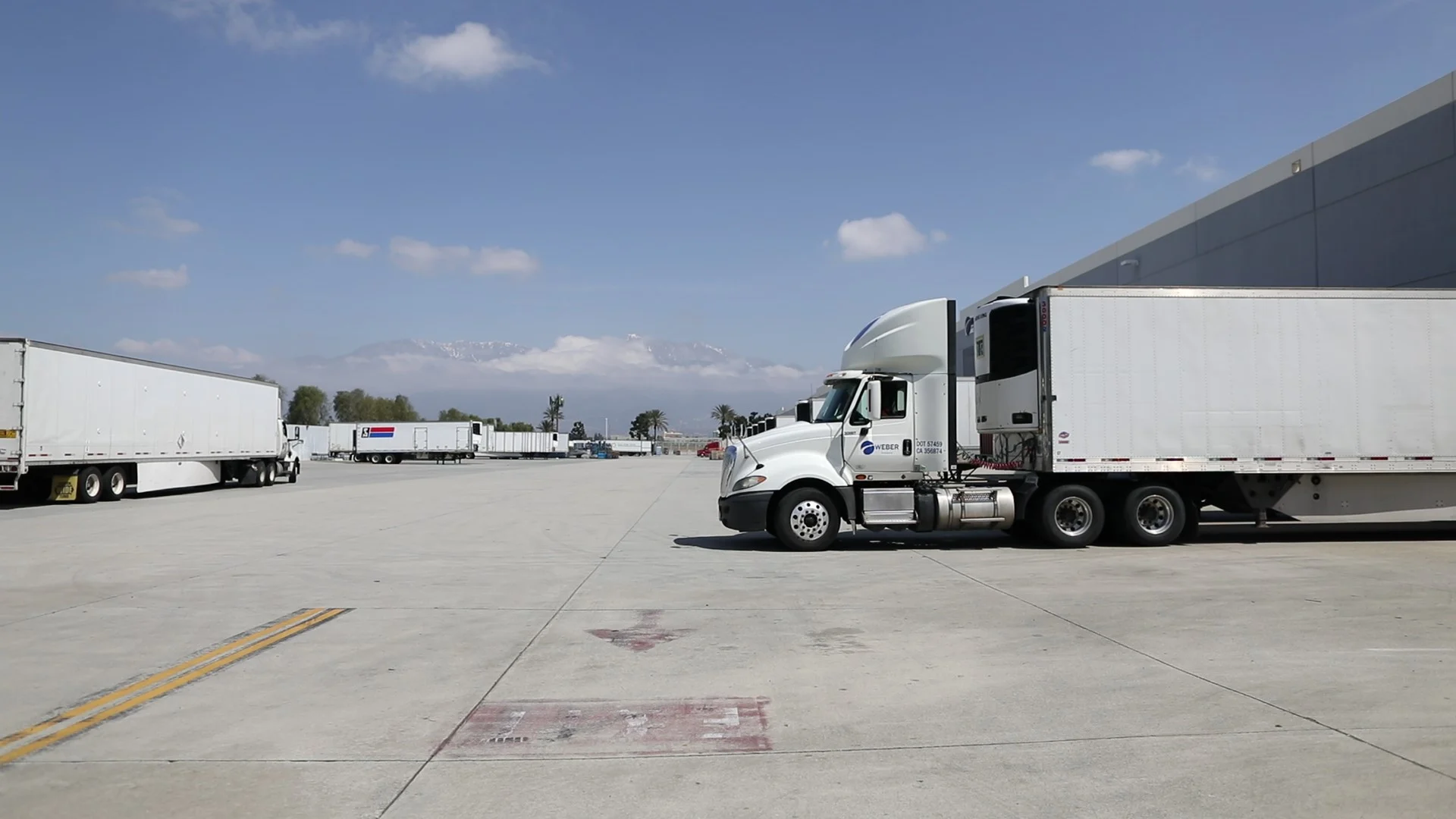 Truck at a shipping dock